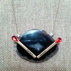 Handmade Agate Matches Necklace